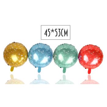 BALÓN OKRÚHLY 4 KUSY MODRÝ/ ZELENÝ/ ČERVENÝ/ ŽLTÝ