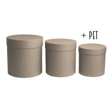 SADA PAPIEROVÝCH ŠKATULIEK, 3 KUSY, VINTAGE PEPPER