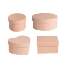 SADA PAPIEROVÝCH KRABÍC, 4 KUSY, NIEKOĽKO DRUHOV, VINTAGE PEACH