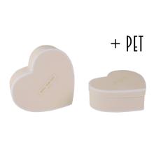 PAPIEROVÁ KRABICA 2 SRDCIA SLONOVINOVÁ KOSŤ+BIELA