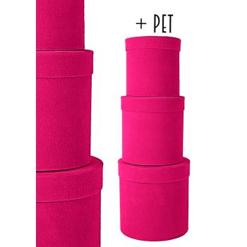 SADA PAPIEROVÝCH KRABÍC, 3 KUSY, OKRÚHLA, ORCHIDEA