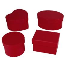 SADA PAPIEROVÝCH KRABÍC, 4 KUSY, VIACERO, ZÁVODNÁ ČERVENÁ