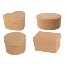 PAPIEROVÁ ŠKATUĽKA S FLOKOM, 4 KUSY, NIEKOĽKO DRUHOV, PIESKOVEC