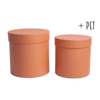 SADA PAPIEROVÝCH KRABÍC, 2 KUSY, OKRÚHLA, MELÓN + ZVIERATKO