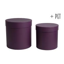 SADA PAPIEROVÝCH ŠKATULIEK, 2 KUSY, OKRÚHLA, JAHODOVÁ KONZERVA + DOMÁCE ZVIERATKO