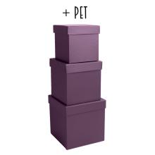 SADA PAPIEROVÝCH KRABÍC, 3 KUSY, ŠTVORCOVÁ, BOBUĽOVÁ KONZERVA + DOMÁCE ZVIERATKO