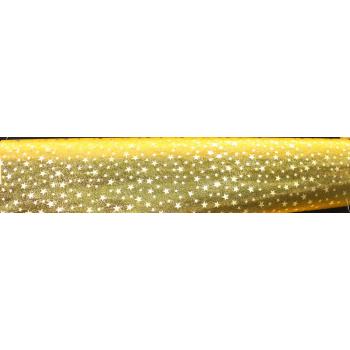 DEKOR ORGANZA/HVIEZDA ŽLTÁ