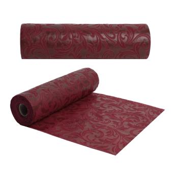 DEKORATÍVNE OBALY, "NON-WOVEN", VZOR INDA, BORDOVÁ FARBA