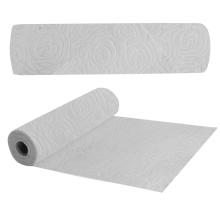 DEKORAČNÉ OBALY, "NON-WOVEN", POTLAČENÝ VZOR RUŽÍ, BIELA FARBA