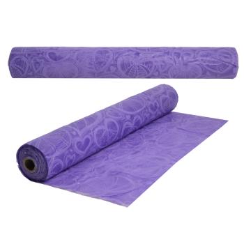 DEKORAČNÉ OBALY, "NON-WOVEN", VZOR SRDCA, LEVANDUĽA