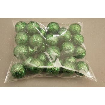 POLYSTYRÉNOVÉ GUĽÔČKY 30 KUSOV TRBLIETAVÁ ZELENÁ