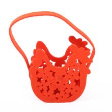 DEKOR PLSTENÁ TAŠKA KOHÚT ORANŽOVÁ