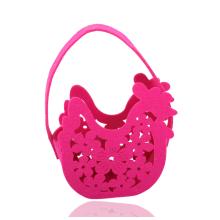DEKOR PLSTENÁ TAŠKA KOHÚT RUŽOVÁ