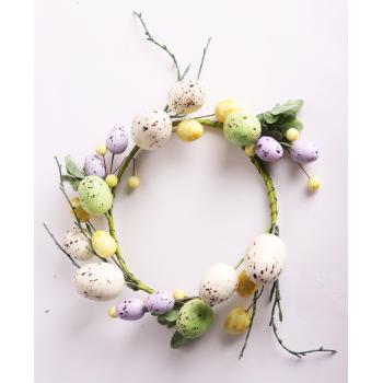 DEKOR POLYSTYRÉNOVÝ VENIEC Z VAJÍČOK, MIX STRIEKANIA