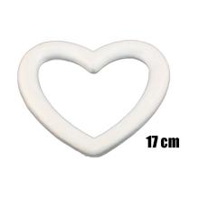 POLYSTYRÉNOVÝ SRDCOVÝ VENIEC, 9 KUSOV, BIELY