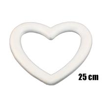 POLYSTYRÉNOVÝ SRDCOVÝ VENIEC, 5 KUSOV, BIELY