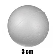 POLYSTYRÉNOVÁ GUĽA, 100 KUSOV, BIELA