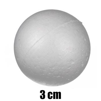 POLYSTYRÉNOVÁ GUĽA, 100 KUSOV, BIELA