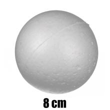 POLYSTYRÉNOVÁ GUĽA, 12 KUSOV, BIELA