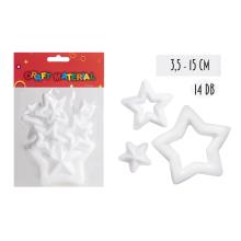 POLYSTYRÉNOVÁ HVIEZDA, SADA 14 KUSOV, BIELA