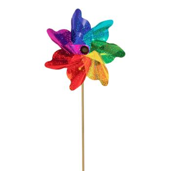 PLASTOVÝ ZVONKOHRA S TYČOU, FAREBNÉ TRBLIETKY