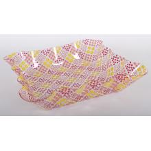 PLASTOVÁ MISKA OBDĹŽNIK ŽLTÁ/ČERVENÁ