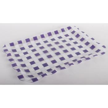 PLASTOVÝ ZÁSOBNÍK KOCKY FIALOVÁ/BIELA