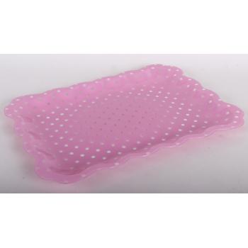 PLASTOVÝ PODNOS POLKA DOT RUŽOVÝ