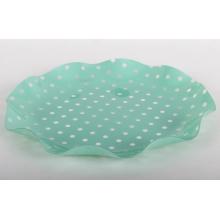 PLASTOVÁ MISKA OKRÚHLA SO ZELENÝMI BODKAMI