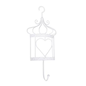 KOVOVÁ KLIETKA SO STOJANOM BIELA