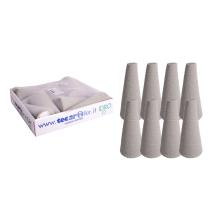 ZOŠÍVACIE PENOVÉ SUCHÉ KUŽELE 8 KUSOV SIVÉ