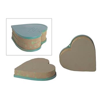 ZOŠÍVACIA PENA MOKRÉ SRDCE 2 KUSY ZELENÁ