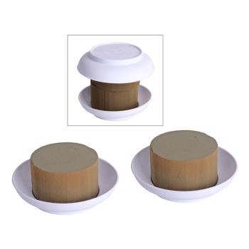 MISKA S MOKROU ZOŠÍVAČKOU 10 KUSOV BIELA