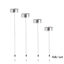 SADA SVIETNIKOV, 4 KUSY, STRIEBORNÁ