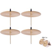 SADA TYČINIEK NA SVIEČKY, 4 KUSY, VRÚBKOVANÁ, MATNÁ ZLATÁ