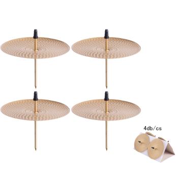 SADA TYČINIEK NA SVIEČKY, 4 KUSY, VRÚBKOVANÁ, MATNÁ ZLATÁ