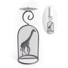 KOVANÝ SVIETNIK ŽIRAFA ČIERNA