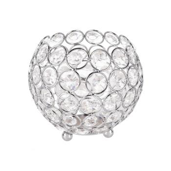 CHRÓMOVÝ KRIŠTÁĽOVÝ SVIETNIK, GUĽATÝ