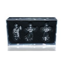 SKLENENÁ OZDOBA NA VIANOČNÝ STROMČEK 3 KUSY ANJEL