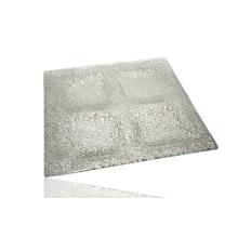 SKLENENÝ SVIETNIK OBDĹŽNIK S KOSOŠTVORCOM PRIEHĽADNÝ 20