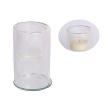 SKLENENÝ SVIETNIK VALCOVÁ ZRKADLOVÁ ZÁKLADŇA