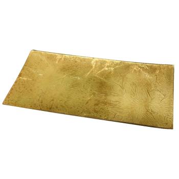 SKLENENÁ MISKA PLSTENÁ ZLATÁ 26X13