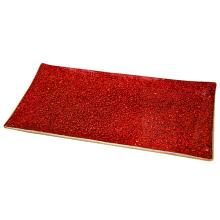 SKLENENÁ MISKA S GOMBÍKMI ČERVENÁ 26X13