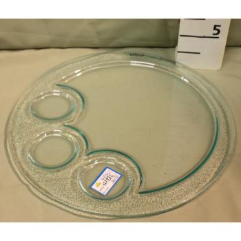 SKLENENÁ MISKA NA SVIEČKU TRANSPARENTNÁ OKRÚHLA 26CM