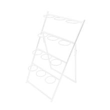 KOVOVÝ STOJAN NA KVETINÁČ BIELY