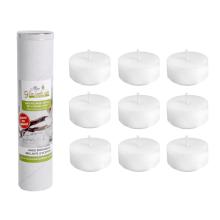 SADA NÁPLNÍ DO ČAJOVÝCH SVIEČOK "ECO", 9 KUSOV, BIELA, 6 HODÍN HORENIA
