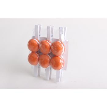 POLYRESINOVÝ ŠUMÁK NA MAKARÓNY 6 KUSOV ORANŽOVÝ