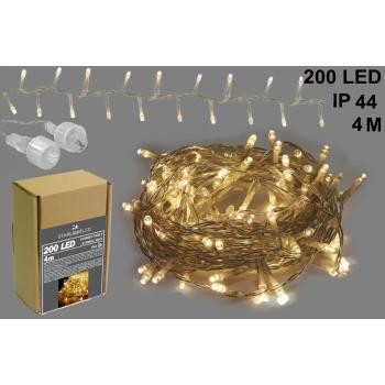 VIEDOL GIRLANDA SVETLA TRANSPARENTNÉ 200 LED TEPLÁ ŽIARA