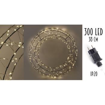 OSVETLENÝ DRÔTENÝ VENIEC, 300 LED