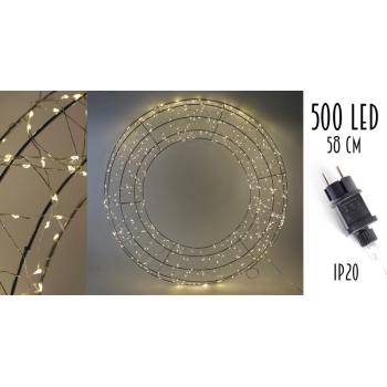 OSVETLENÝ DRÔTENÝ VENIEC, 500 LED